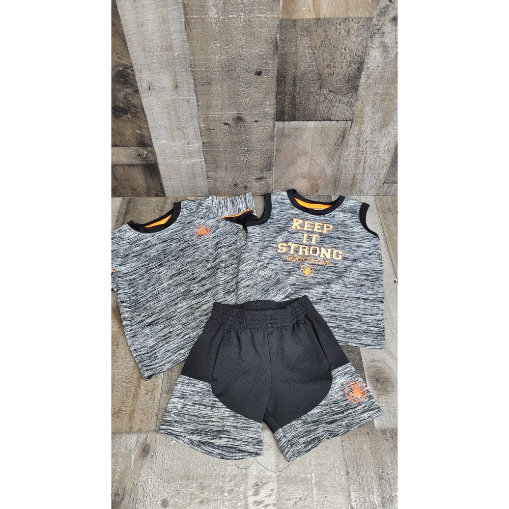 Body Glove Baby Summer Outfit set with 2 shirts and shorts size 12 Months